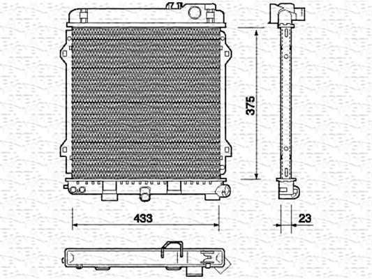 MAGNETI MARELLI Radiators, Motora dzesēšanas sistēma 350213701000